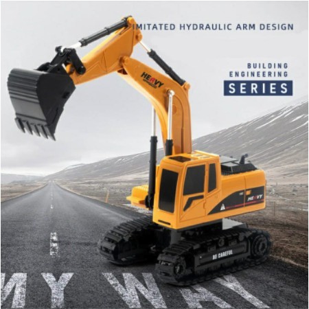 MOBIL RC EXCAVATOR TRUCK KONSTRUKSI BEKO 360 REMOTE CONTROL 1:24 VERSI BARU BATERAI CAS 8 CHANNEL