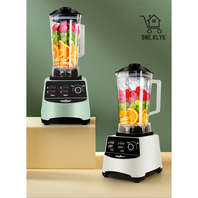 Blender Juicer Heavy Duty Rakii Blender Kecepatan Tinggi 2 Liter White