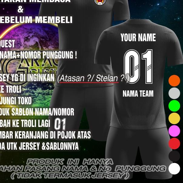 ✽ kostum olahraga PRINTING/futsal/bulutangkis/voli/TIM/ KAOS TEAM OLAHRAGA/singlet ❆