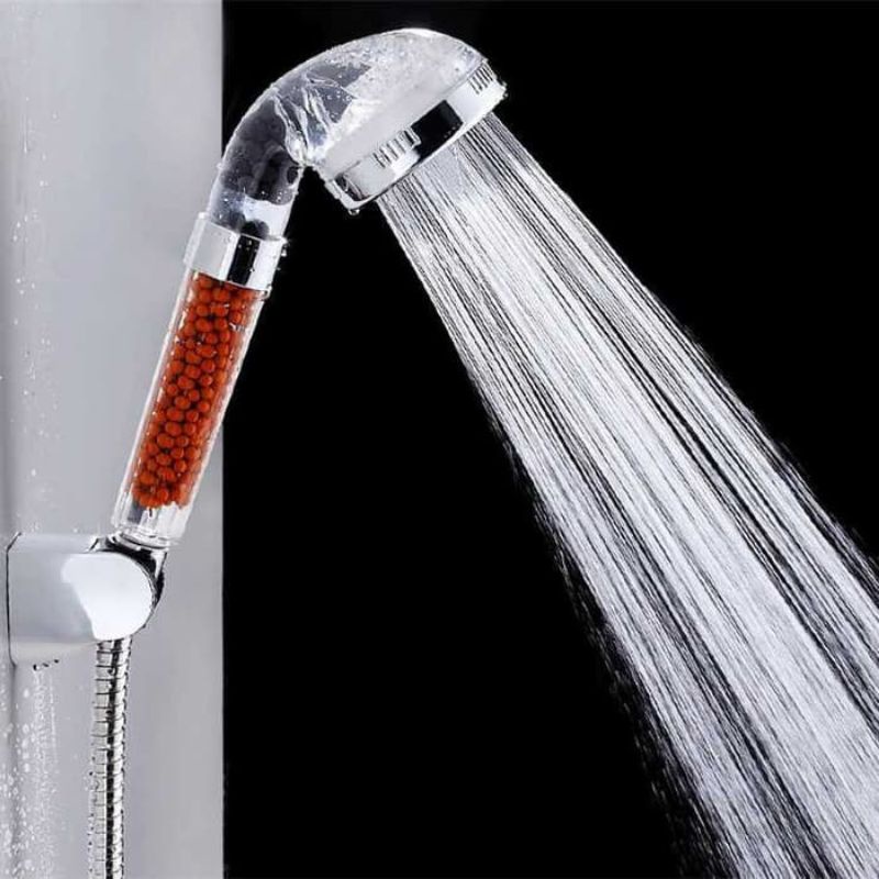 Kepala Shower Head Mandi Ion SPA Ionizer Healthy Crystal 3 Mode -3 Head Shower Only