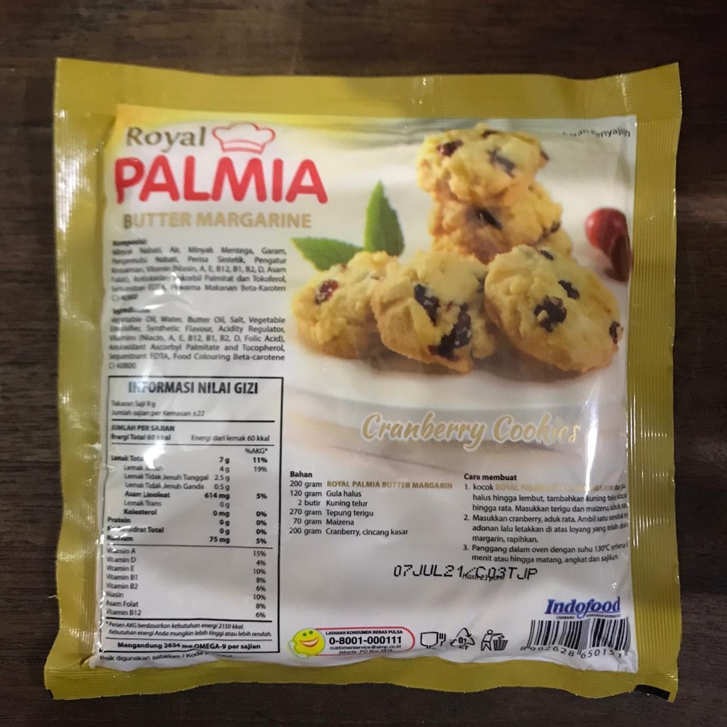 Butter Margarine Royal Palmia 60x200gr - Gosend /Grab Only! !!!