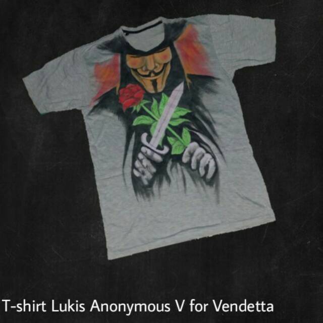 Baju Lukis Anonymous V For Vendetta