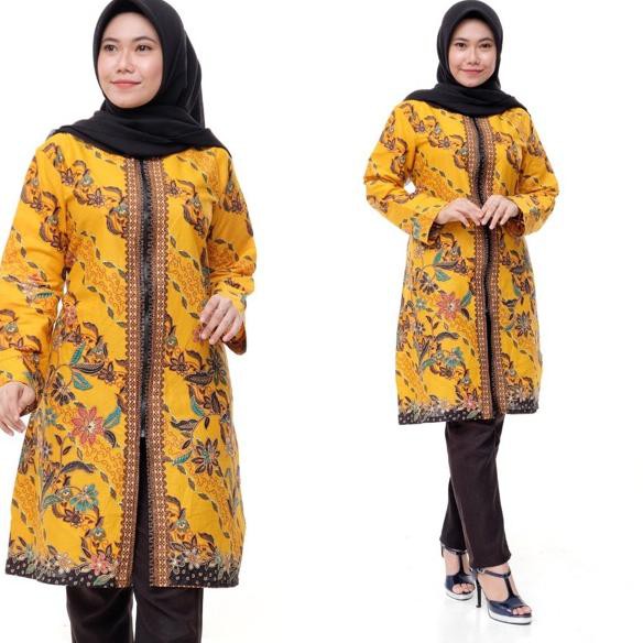 Terbagus Model Baju Batik Wanita Terbaru 2020 Atasan Lengan Panjang Tunik Wanita Busui Friendly Meny Shopee Indonesia