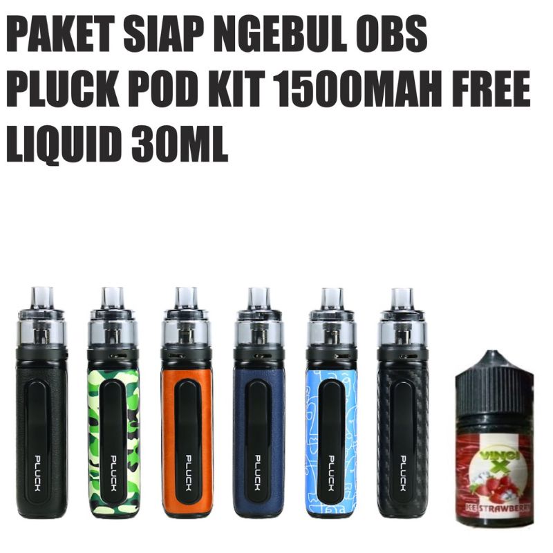 Paket Siap Pakai Obs Pluck 1500Mah Original 100%