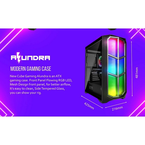 Casing CUBE GAMING ALUNDRA - ATX - LEFT SIDE TEMPERED GLASS