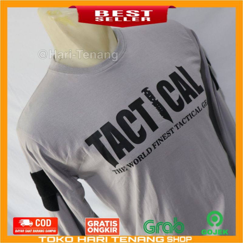 KAOS TACTICAL ABU-ABU KAOS LENGAN PANJANG LOCAL