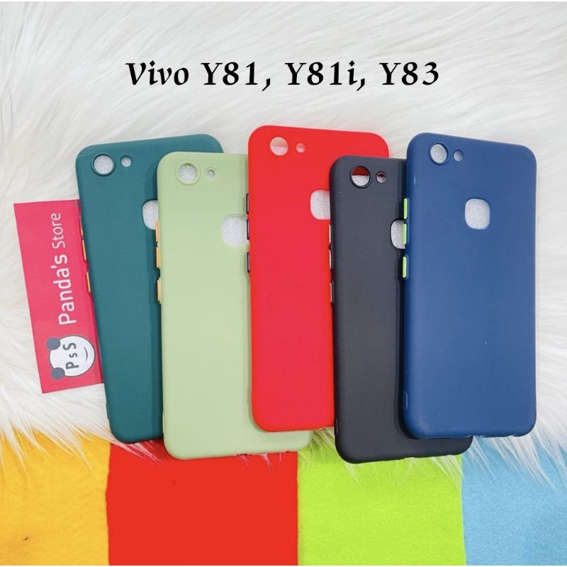 Case Vivo Y81, Y81i, Y83 Babycase + Pelindung Kamera, Makaron Full Color (PsS)