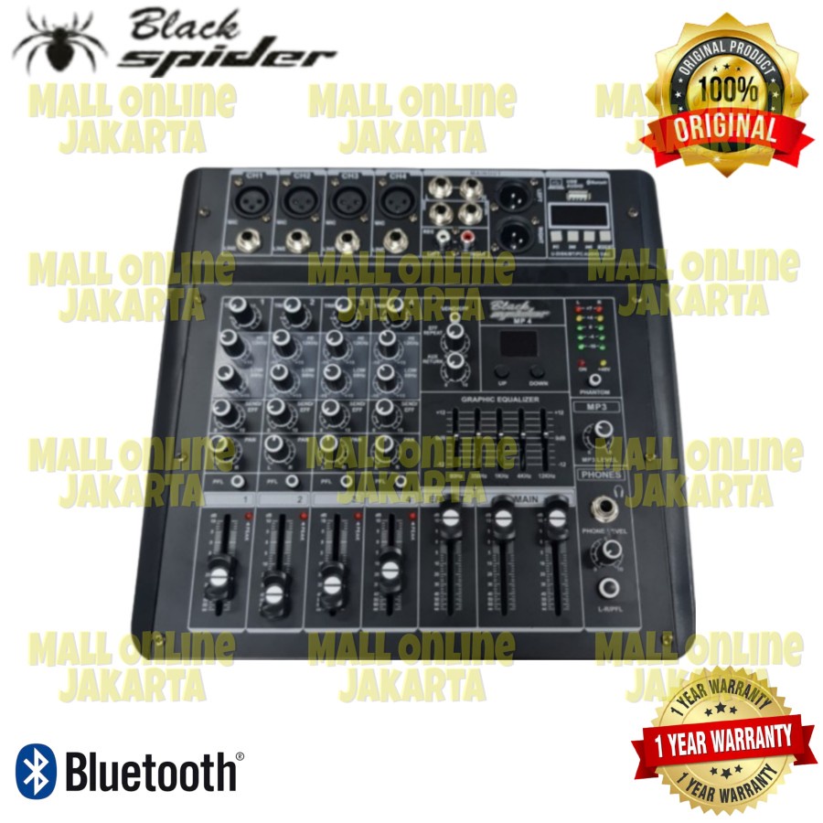 Power Mixer blackspider mp4 original 4 channel black spider mp 4