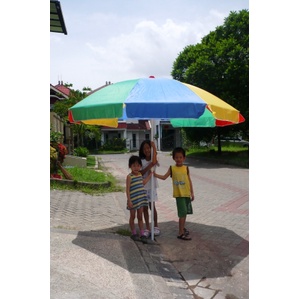 

Payung Pantai 260cm Warna Pelangi Taman Cafe Tenda pkl Lapak Jualan Dagang - Payung Tenda Parasol