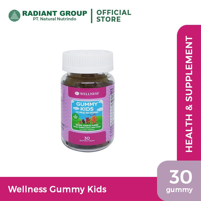 WELLNESS GUMMY KIDS CHILDREN'S MULTIVITAMINS / 30 GUMMY BEARS