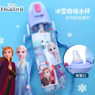 DISNEY ORIGINAL waterbottles/botol air sedotan dgn tali panjang 580ml- WD750