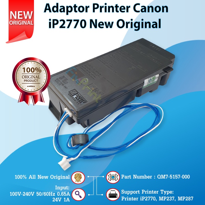 Adaptor Canon IP2770 MP237 MP287 New Original Power Supply Printer IP 2770 MP 287 MP 237 MP-287