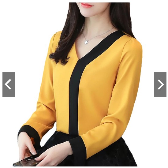 Fifi Fashion Blouse Tangan Panjang Wanita Gaya Korea Model Terbaru Titin