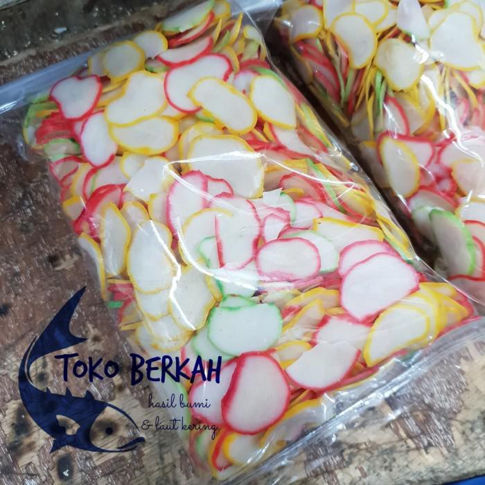 Krupuk Bawang / Kerupuk Bawang Prima Warna Warni - Warna Warni