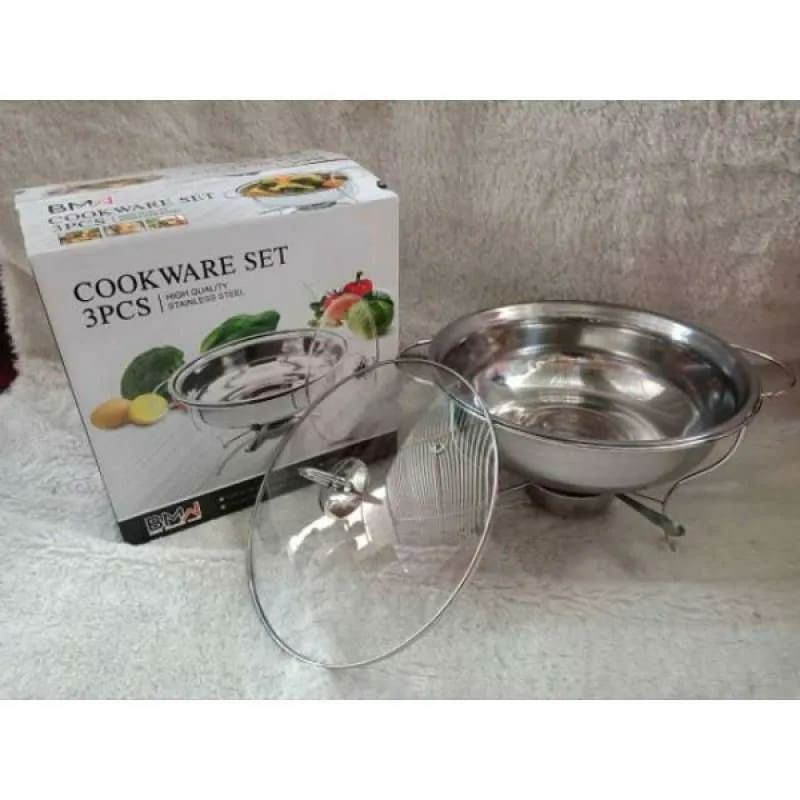 Prasmanan bulat wadah penyajian prasmanan penyajian makanan stainless steel
