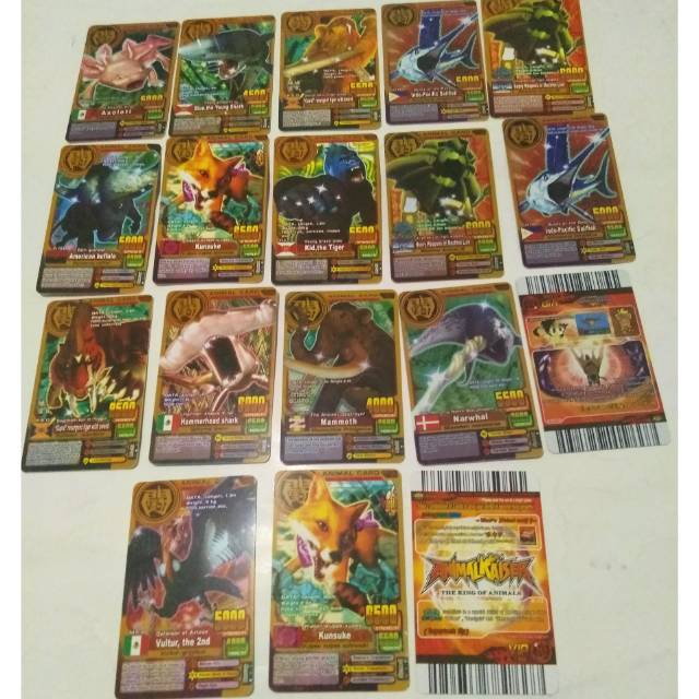 Kartu vip original animal kaiser isi 18 kartu setebal kartu ATM