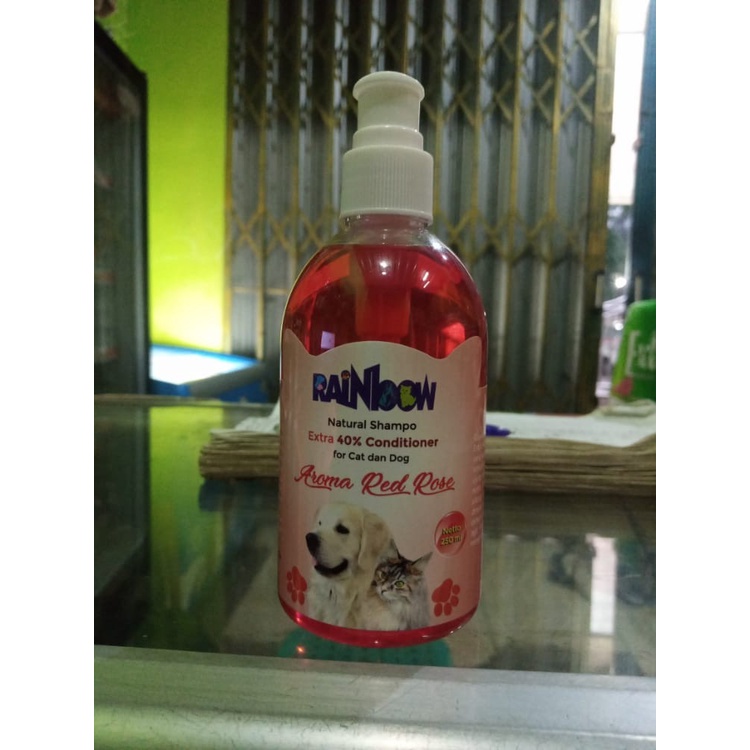 Rainbow natural shampoo untuk kucing dan anjing 250ml