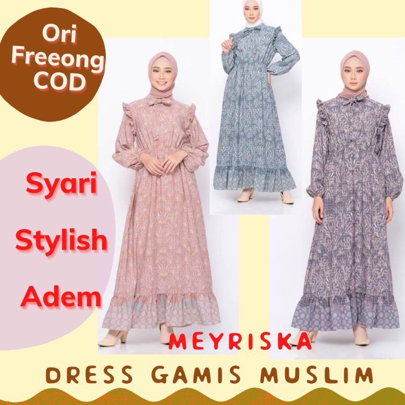 Dress Muslim Modern Gamis Wanita BIA X Cut Meyriska Pahat Dress Islamic Journey In Istanbul ZM Zaski