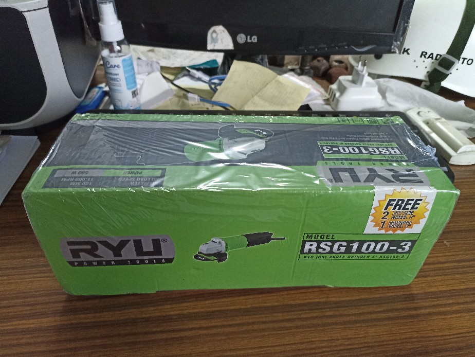Ryu Rsg100-3 Mesin Gerinda Tangan Angle Grinder