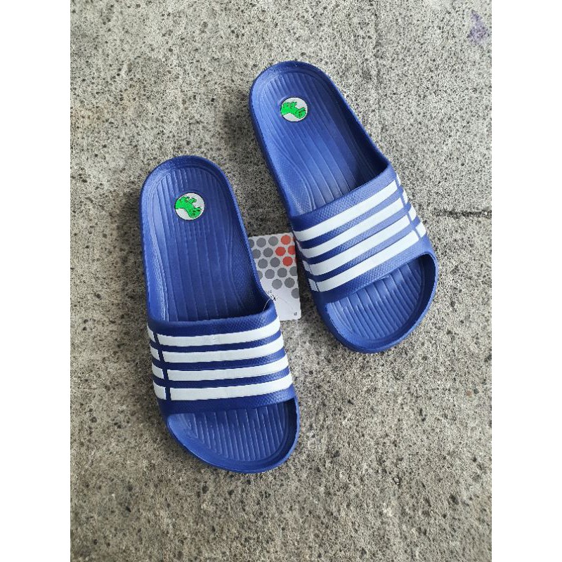 VANCHNEE 731 GARIS SANDAL SELOP LAKI JUMBO LENTUR RINGAN NYAMAN ANTI SLIP