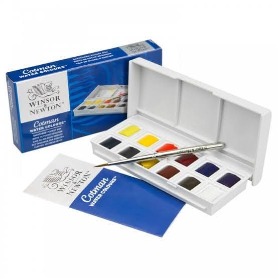 

Winsor & Newton Cotman Watercolour sketcher pocket box 12 half pans