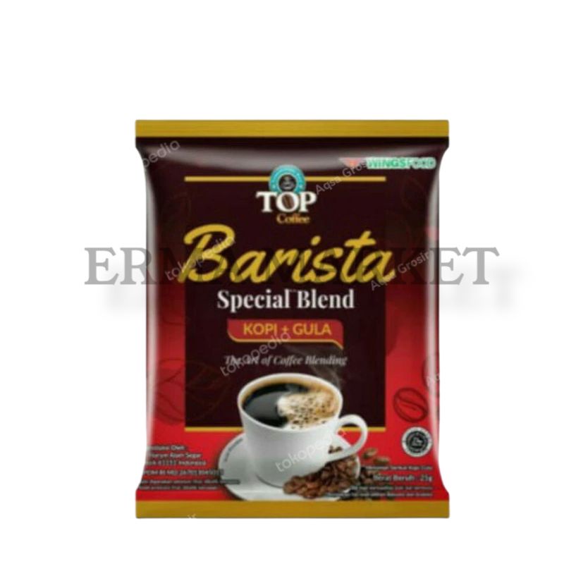 

ERMA MARKET Top Coffee Barista Special Blend @25g / KOPI HITAM+GULA 1PCS PROMO RP.99