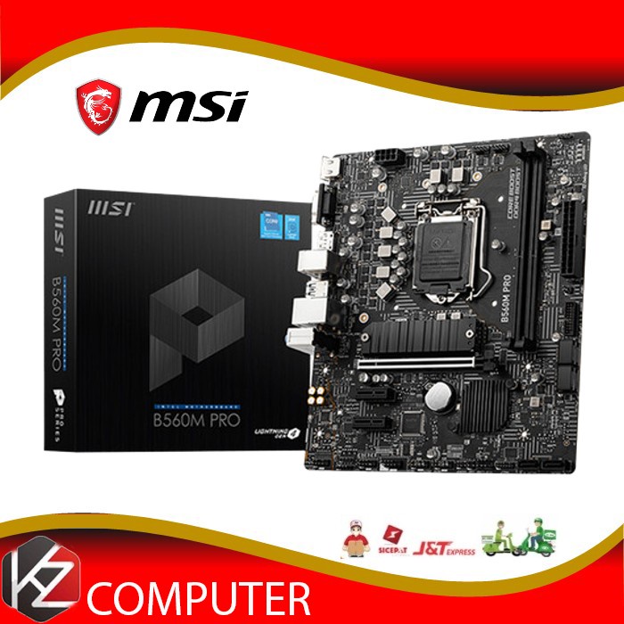 MSI B560M PRO Motherboard (DDR4, LGA1200) Garansi Resmi