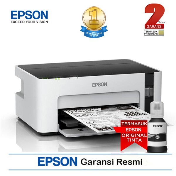 PRINTER EPSON M1120 / PRINTER EPSON M 1120 MONOCHROME WI-FI INK TANK GARANSI RESMI