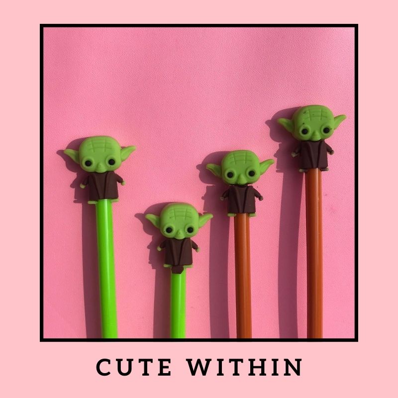

PULPEN GEL YODA LUCU UNIK HADIAH PEN PENA BOLPOIN CUTE WARNA WARNI TEBAL BAGUS AWET MURAH TAHAN LAMA