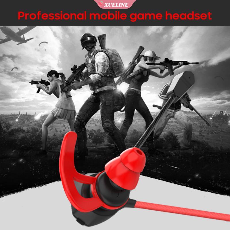 Headset Gaming In-Ear Kabel Dinamis Noise Canceling Dengan Dual Mic Untuk Komputer