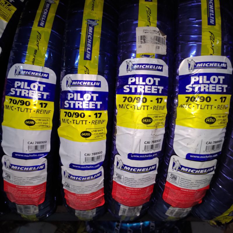 Ban Luar Michelin Ukuran 7090 ring 17 Pilot Street