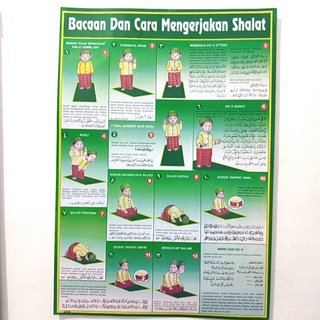 

Poster Cara mengerjakan shalat/bimbingan cara wudhu/bimbingan cara sholat