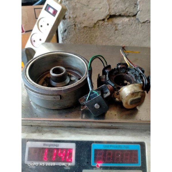 magnet magnit kecil spul lilitan pulser motor matic 2t YZ jawa buat upgrade motor apapun universal