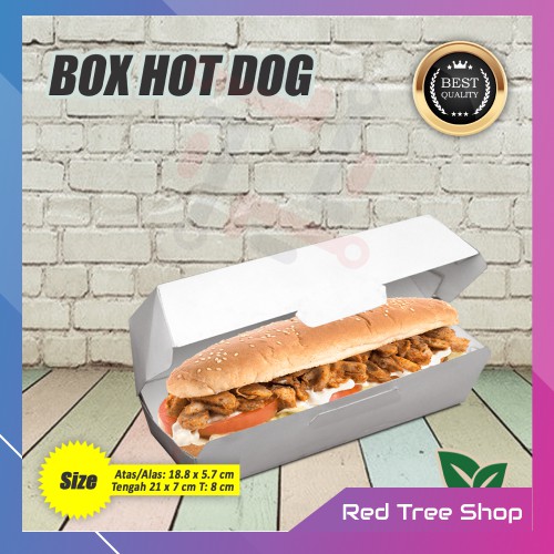 

Kotak Dus Box Hot Dog | Putih | Packaging Tahan Microwave