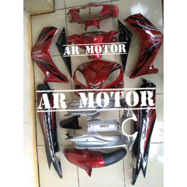 FULL BODY HALUS JUPITER MX LAMA / OLD PLUS STRIPING Cover Body Halus Jupiter Mx Lama Cover Body Kasa