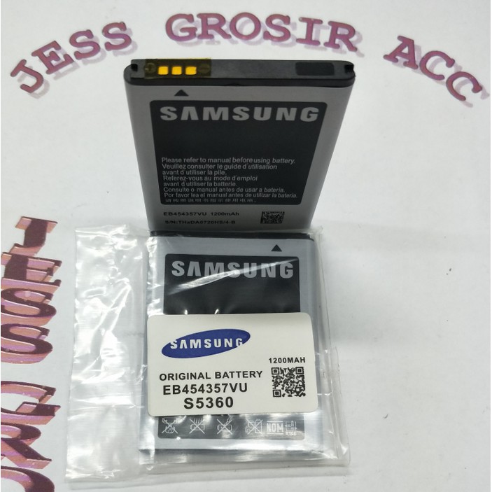 Baterai Battery Original SAMSUNG GALAXY Young S5360 , B5330 , S5368 - Hitam