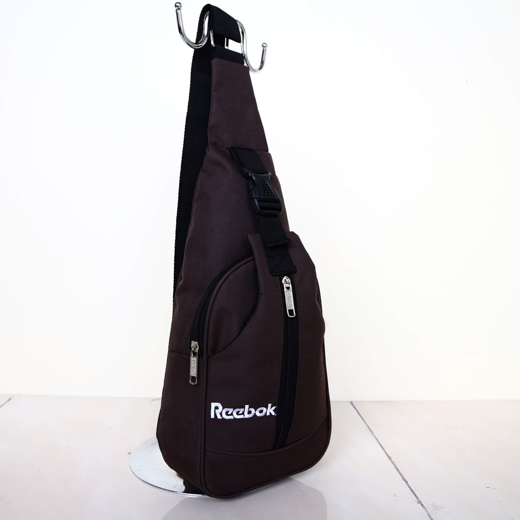 Tas Selempang Slempang Sling Bag Rebook Coklat Keren Elegan Kece Murah