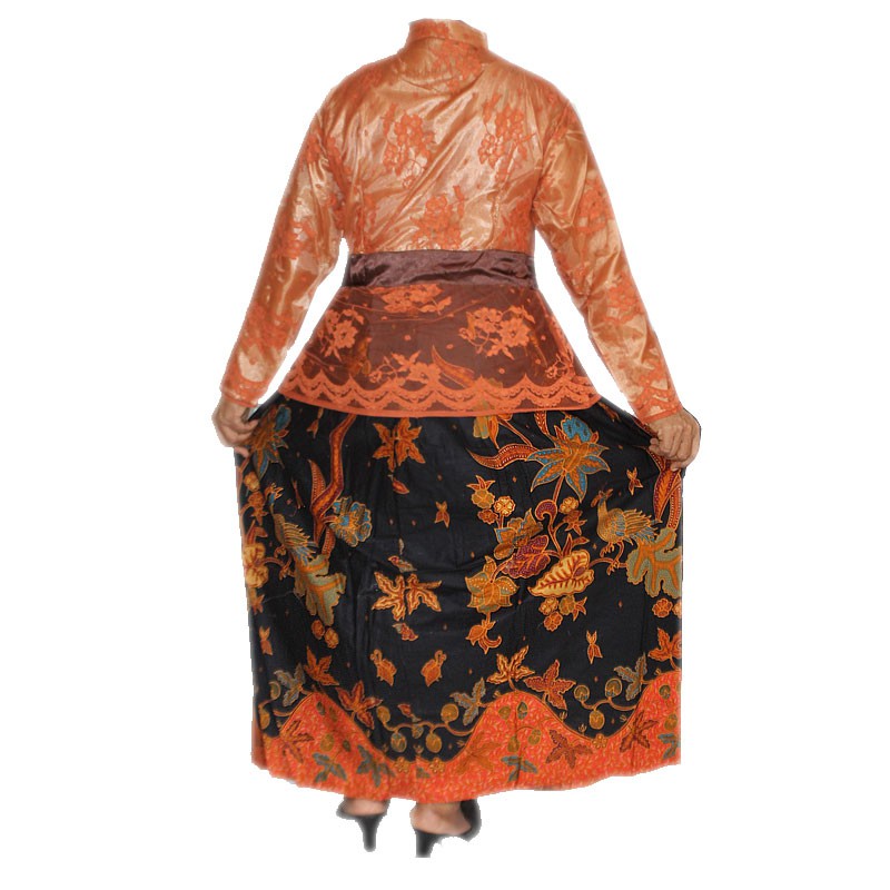 Gamis Brokat Kombinasi Batik