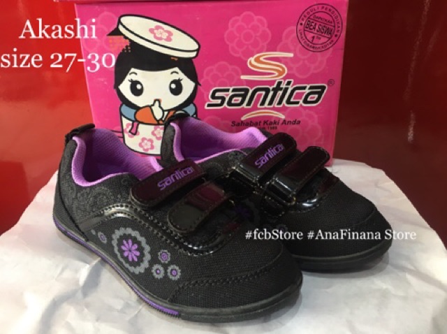 sepatu sekolah anak tk perempuan santica