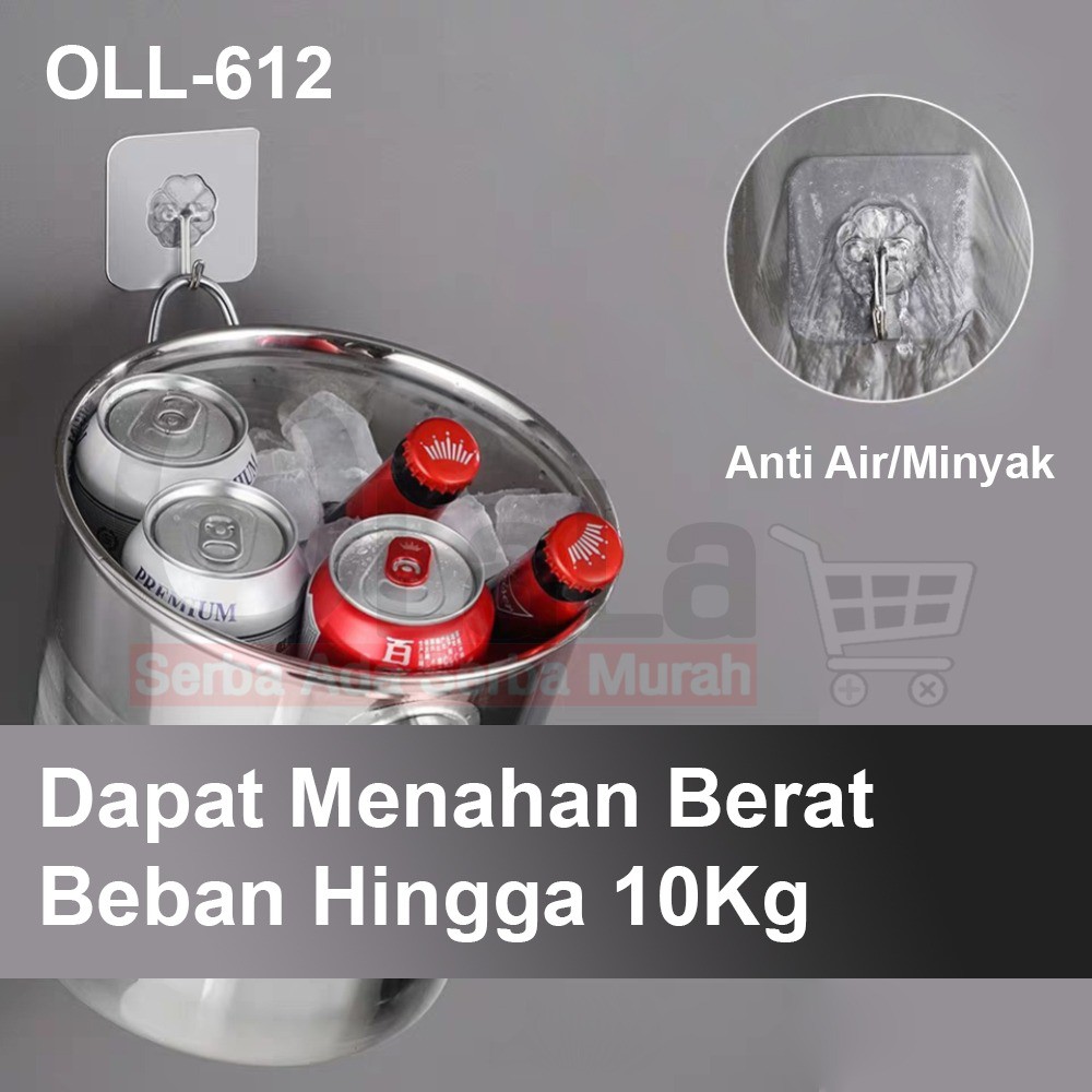 [Checkout Rp1000] Gantungan Hook Tempel ajaib OLL-612