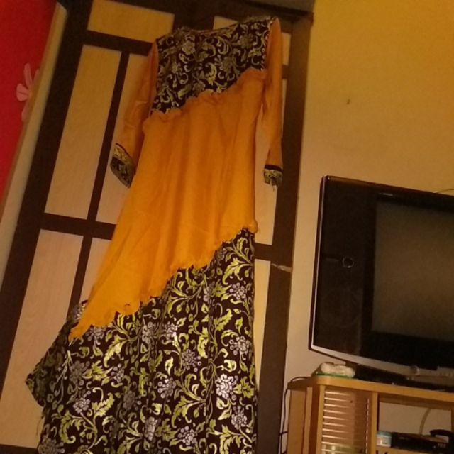 Gamis Batik Manggar,sekar,cantik, Kubis,kupu,padi,daun Dengan Potongan 19%! Hanya Rp108.000