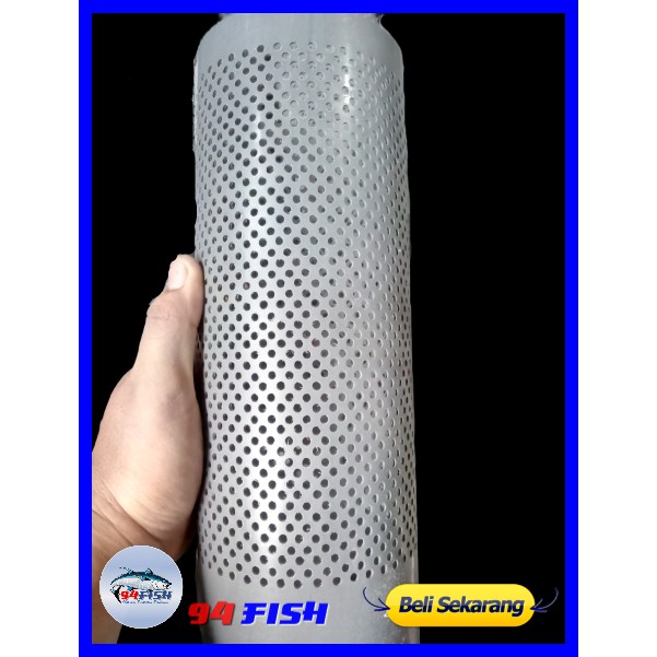 PIPA PEMBUANGAN KOLAM PARALON PEMBUANGAN PIPA FILTER KOLAM 4 INCH PANJANG 30CM LUBANG 3 MM