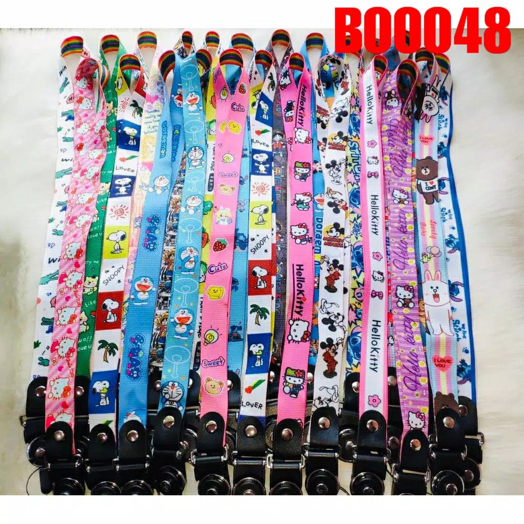 B ( B48 ) TALI GANTUNGAN HP KARAKTER / HANDPHONE / KUNCI / KARTU / BISA GANTUNG DI LEHER