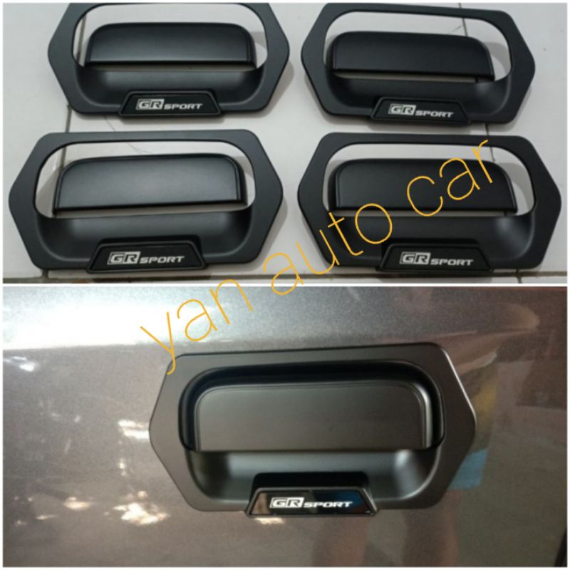 Paket Cover Handle Outer NEW AGYA /AYLA Hitam Kombinasi Putih GR Sport