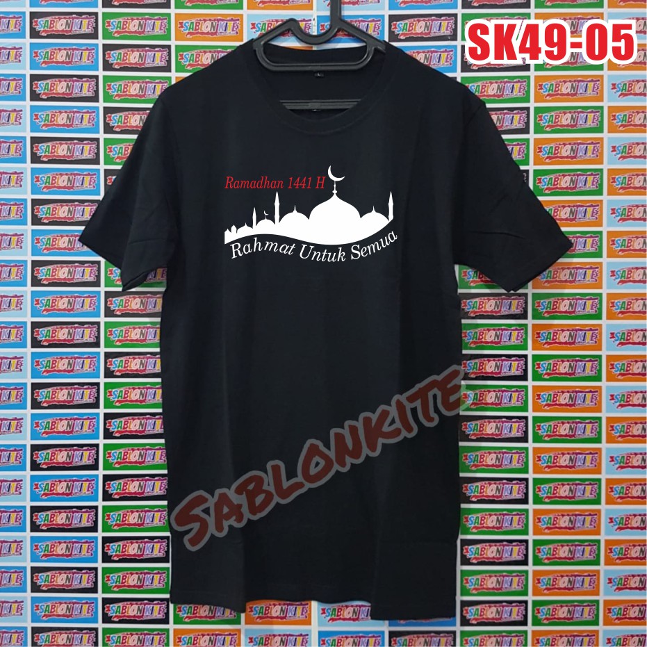 MURAH !!! KAOS sablon RAMADHAN 1441H bahan kaos cotton combed 30S