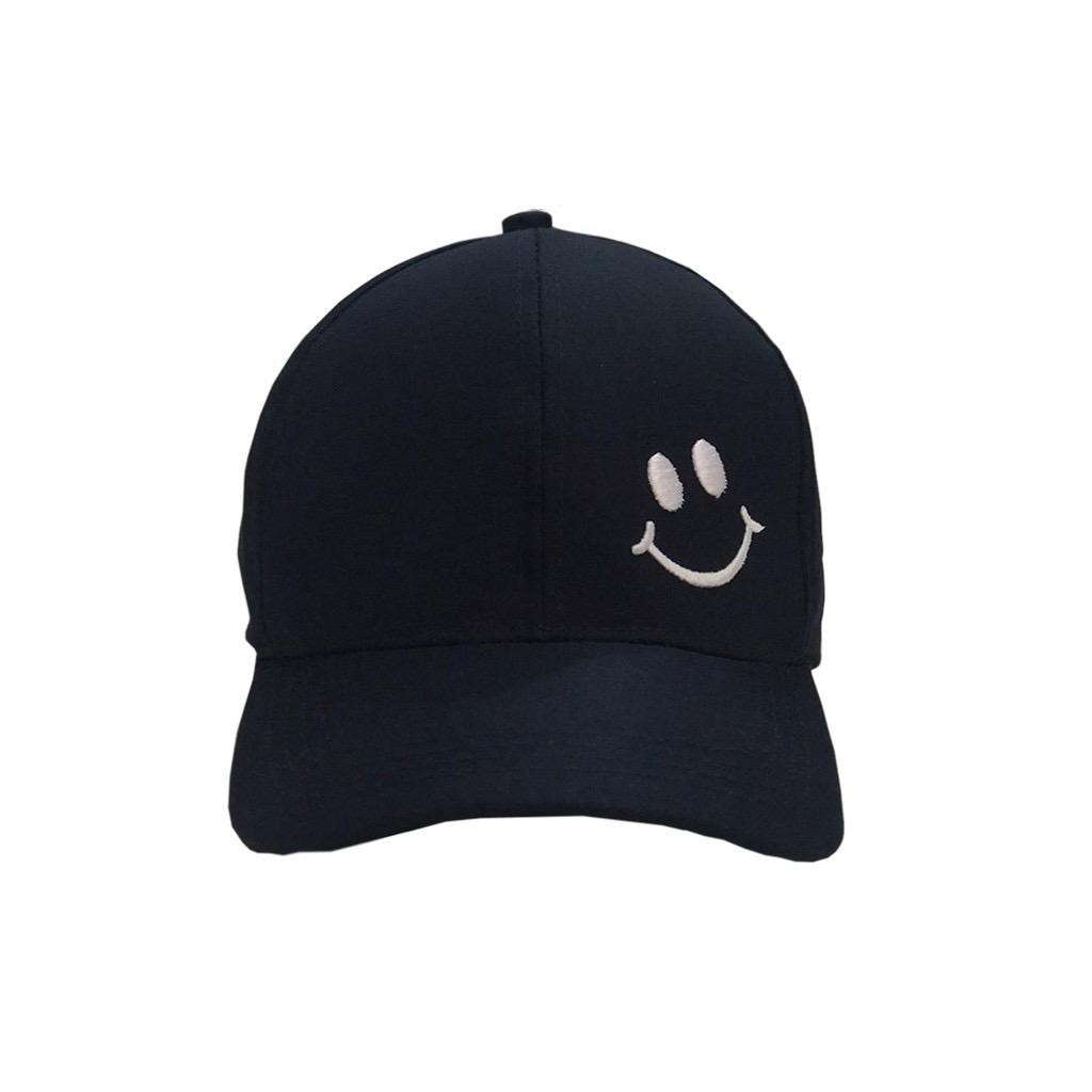 Topi Wanita Pria Korea Bordir Smile Baseball Challenge Reclusive