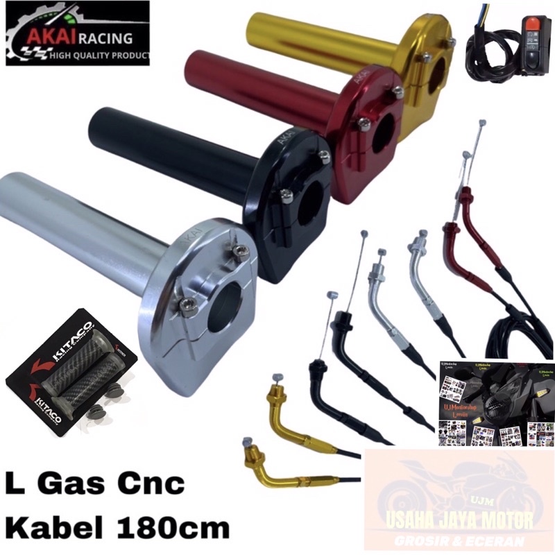 Gas Spontan Kabel 2 Gaspontan Original AKAI Racing Universal Semua Motor Bisa