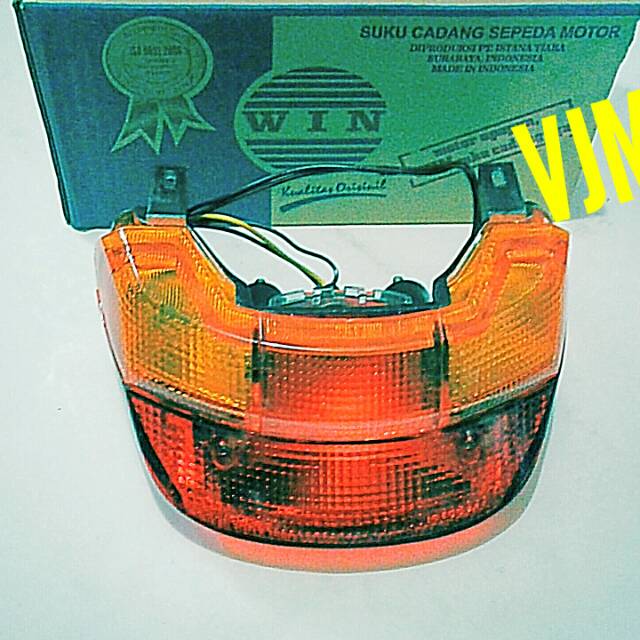 LAMPU STOP REM BELAKANG F1ZR ASSY 1 SET KUALITAS STANDAR ORI MERK WIN