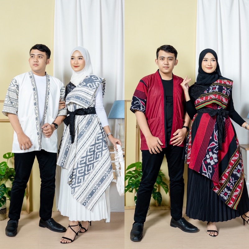 COUPLE SIERA DRESS CALISTA TENUN IKAT ORY KEISHAN.ID