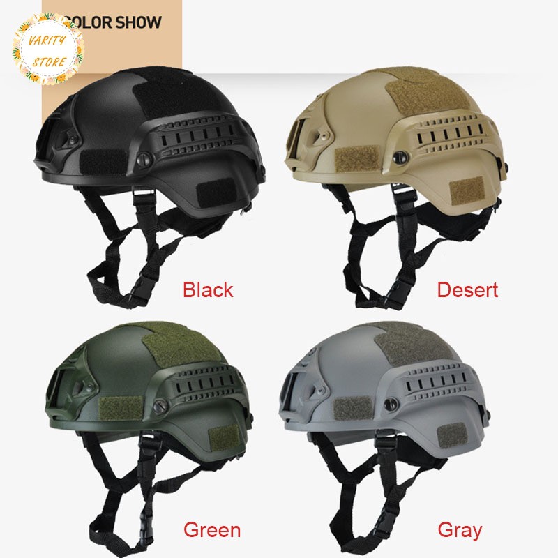 AGEN Helm Tactical MICH 2000 Militer Pelindung Kepala dengan Kamera Night Vision untuk Paintball